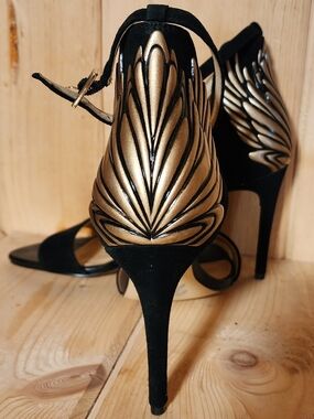 Black And Gold Katy Perry 3" Heels